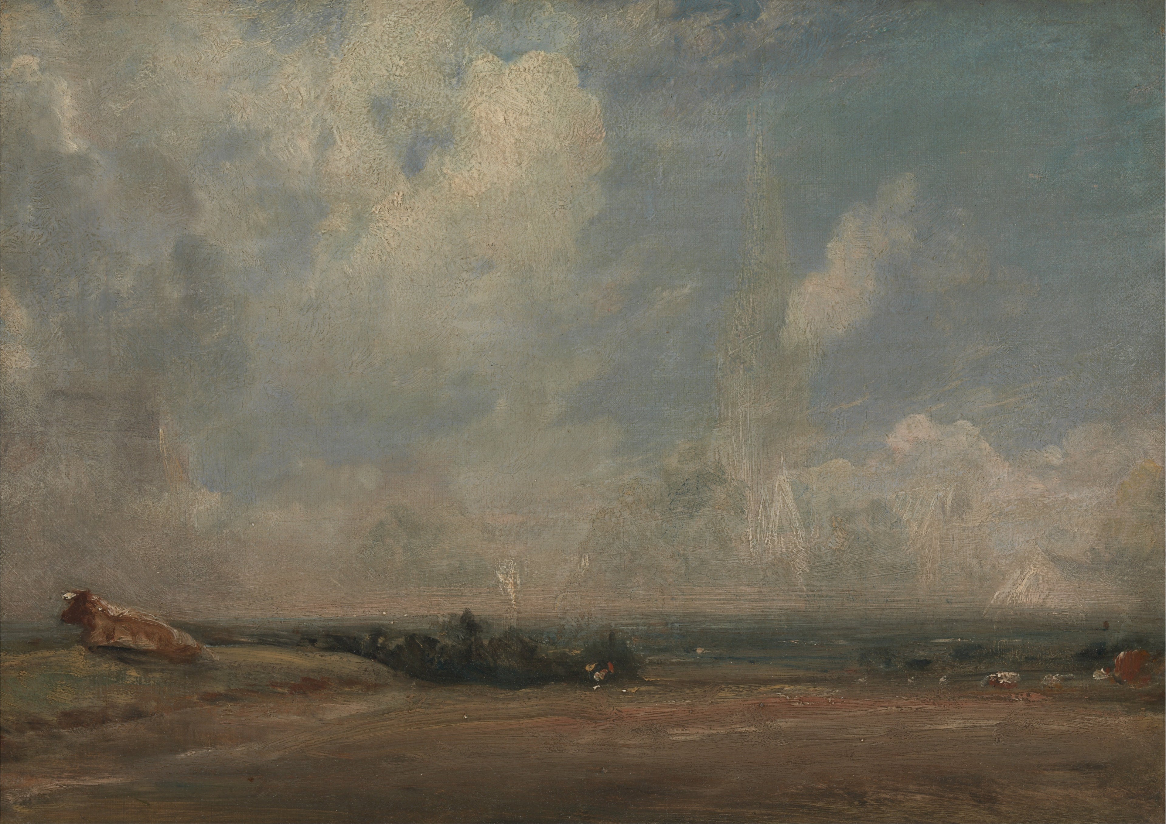 Une vue depuis Hampstead Heath (?) - John Constable