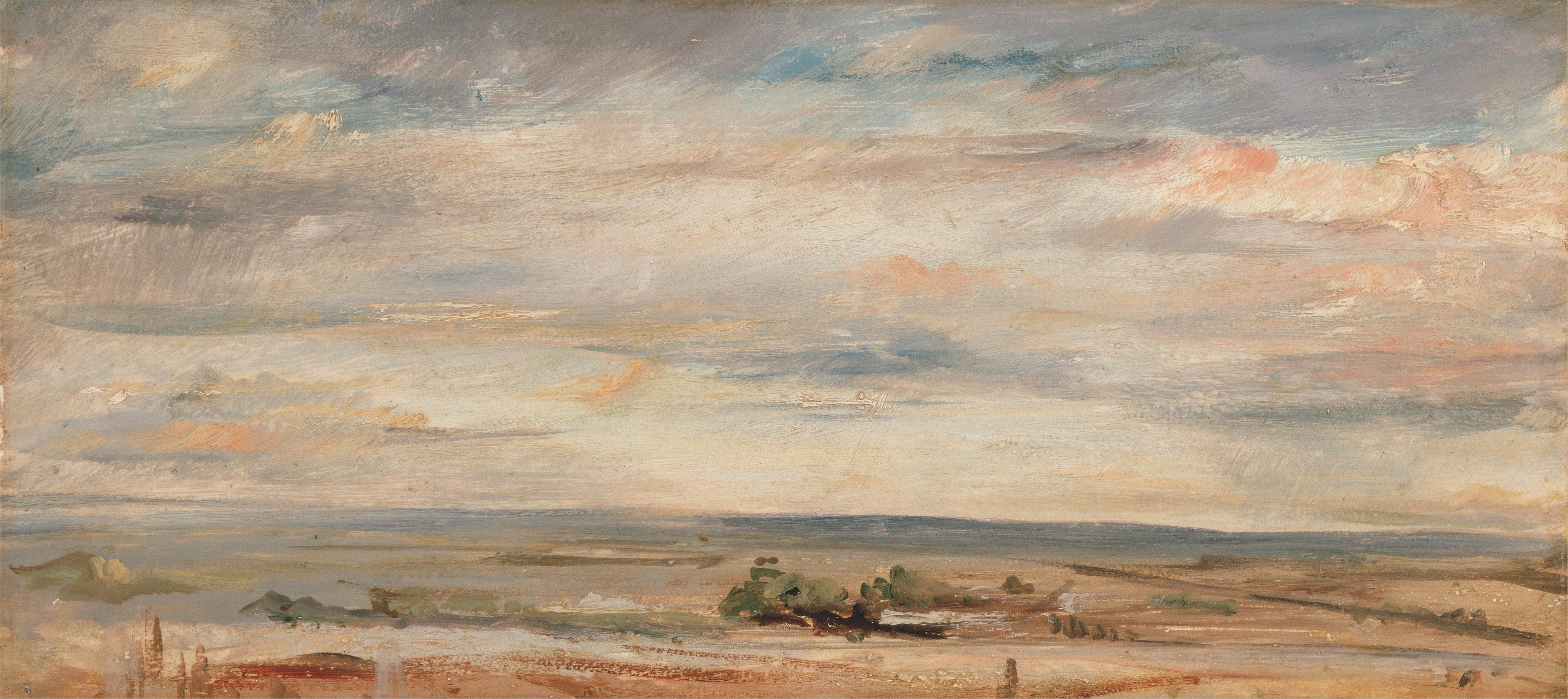 Étude des nuages, tôt le matin, vue vers l'est depuis Hampstead - John Constable