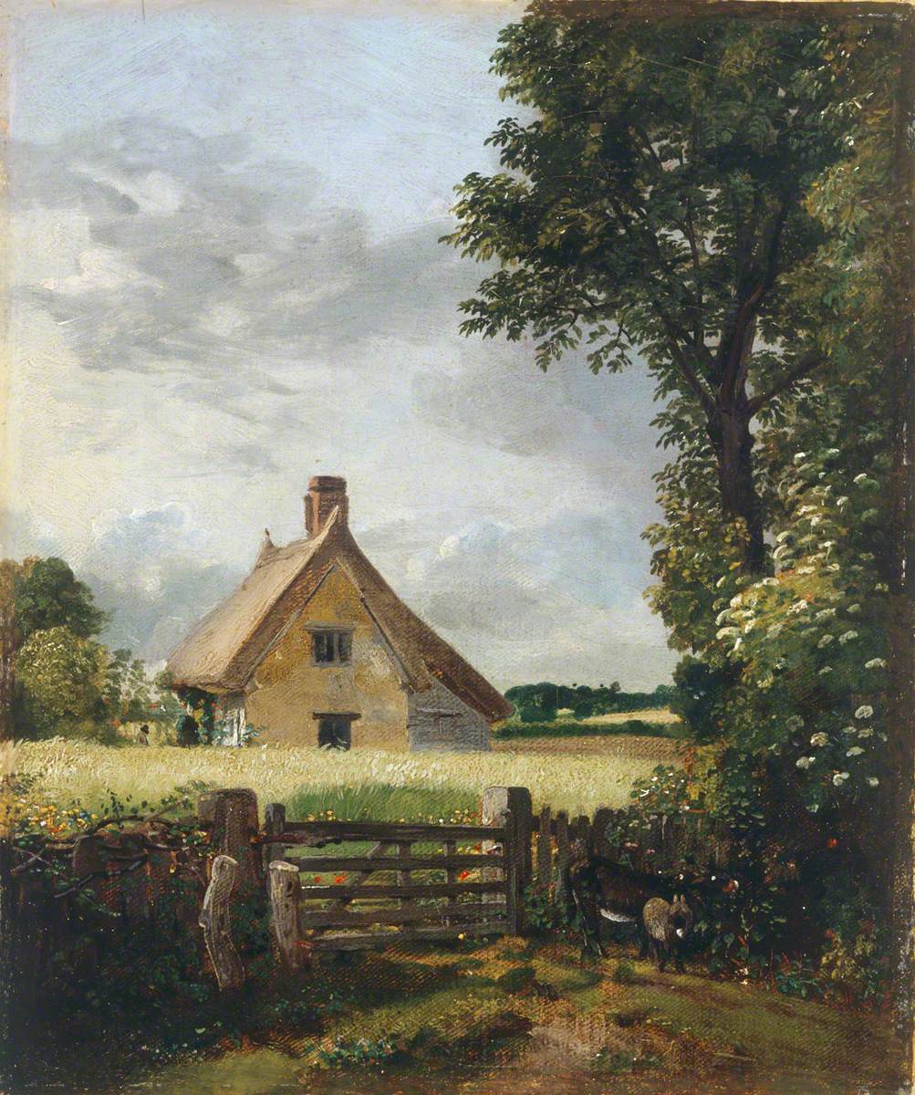 Un chalet dans un champ de maïs - John Constable