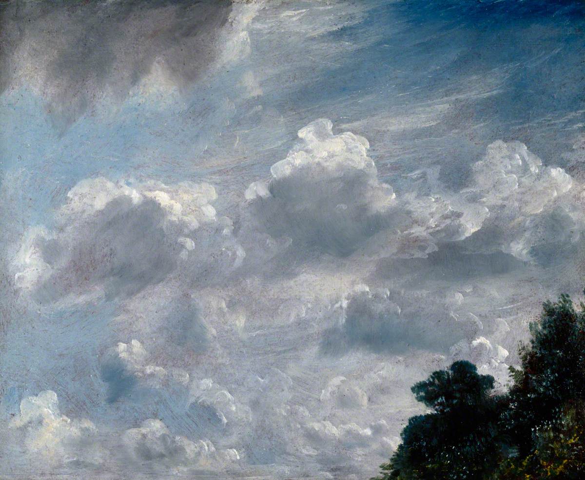 Étude des nuages : Hampstead, arbre à droite - John Constable