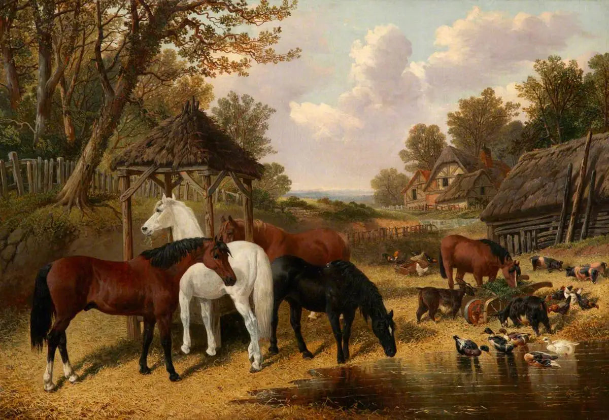 Cour de ferme - John Frederick Herring Sr. - Alpha Reproduction