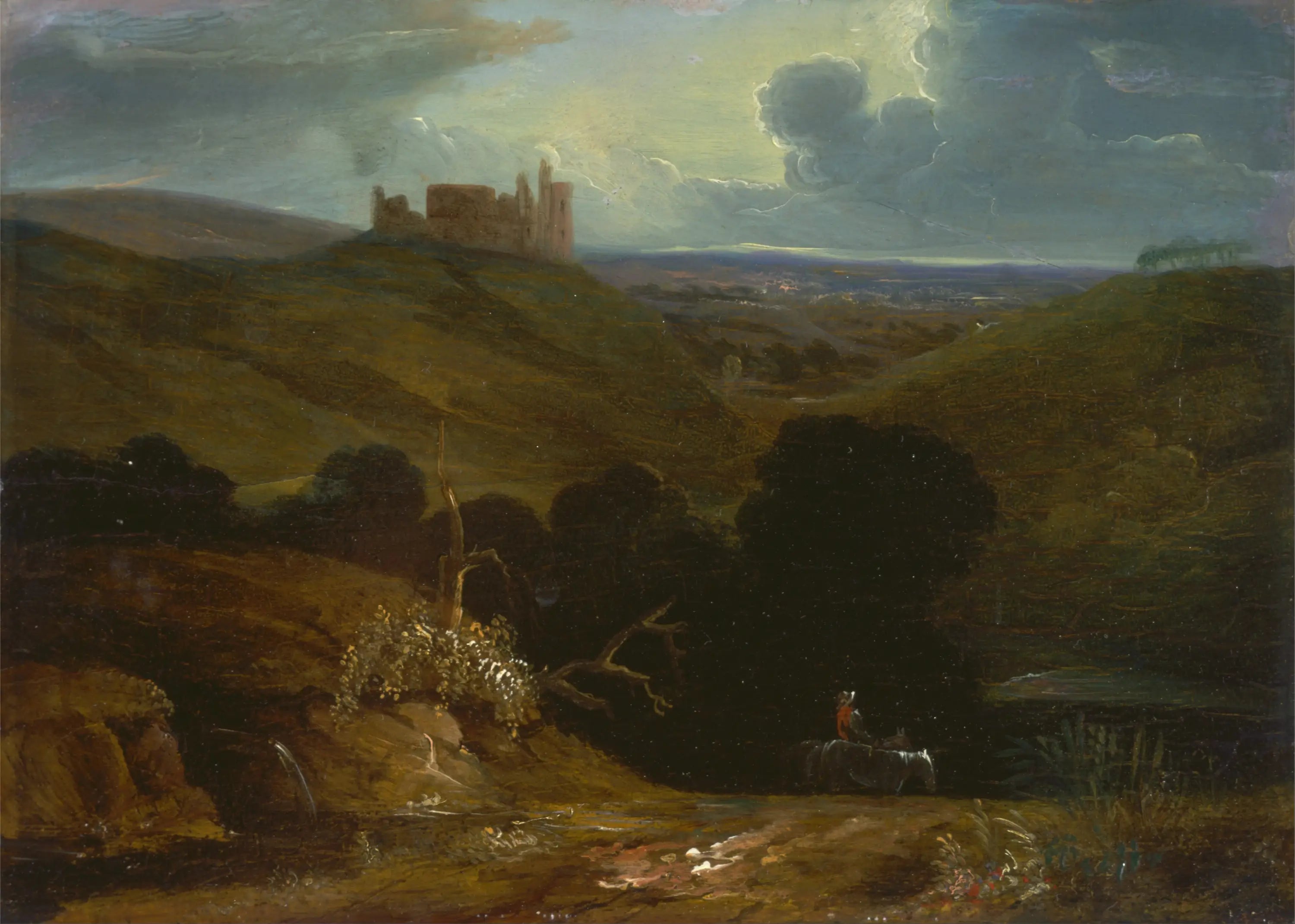 Paysage avec un château - John Martin - Alpha Reproduction