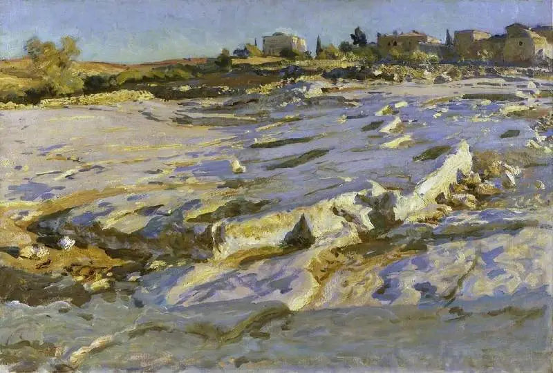 Reproduction du tableau « Près du mont des Oliviers, Jérusalem - John Singer Sargent » par Alpha Reproduction en peinture à l’huile
