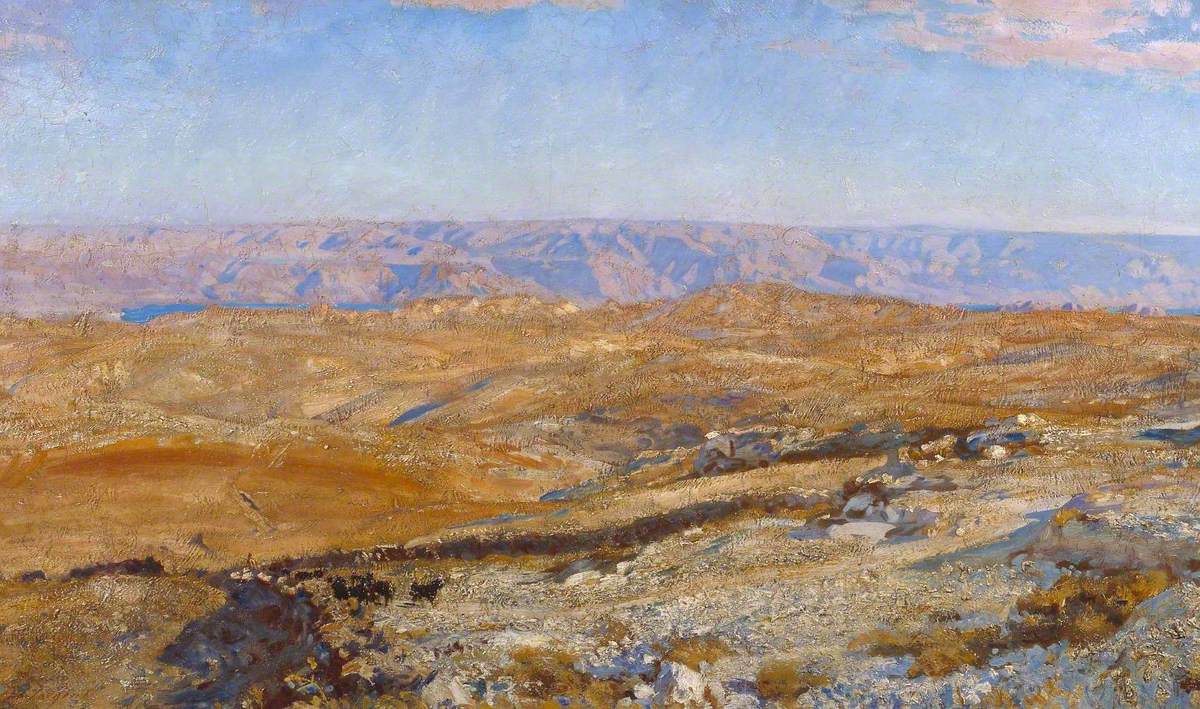Reproduction du tableau « Les montagnes de Moab - John Singer Sargent » par Alpha Reproduction en peinture à l’huile