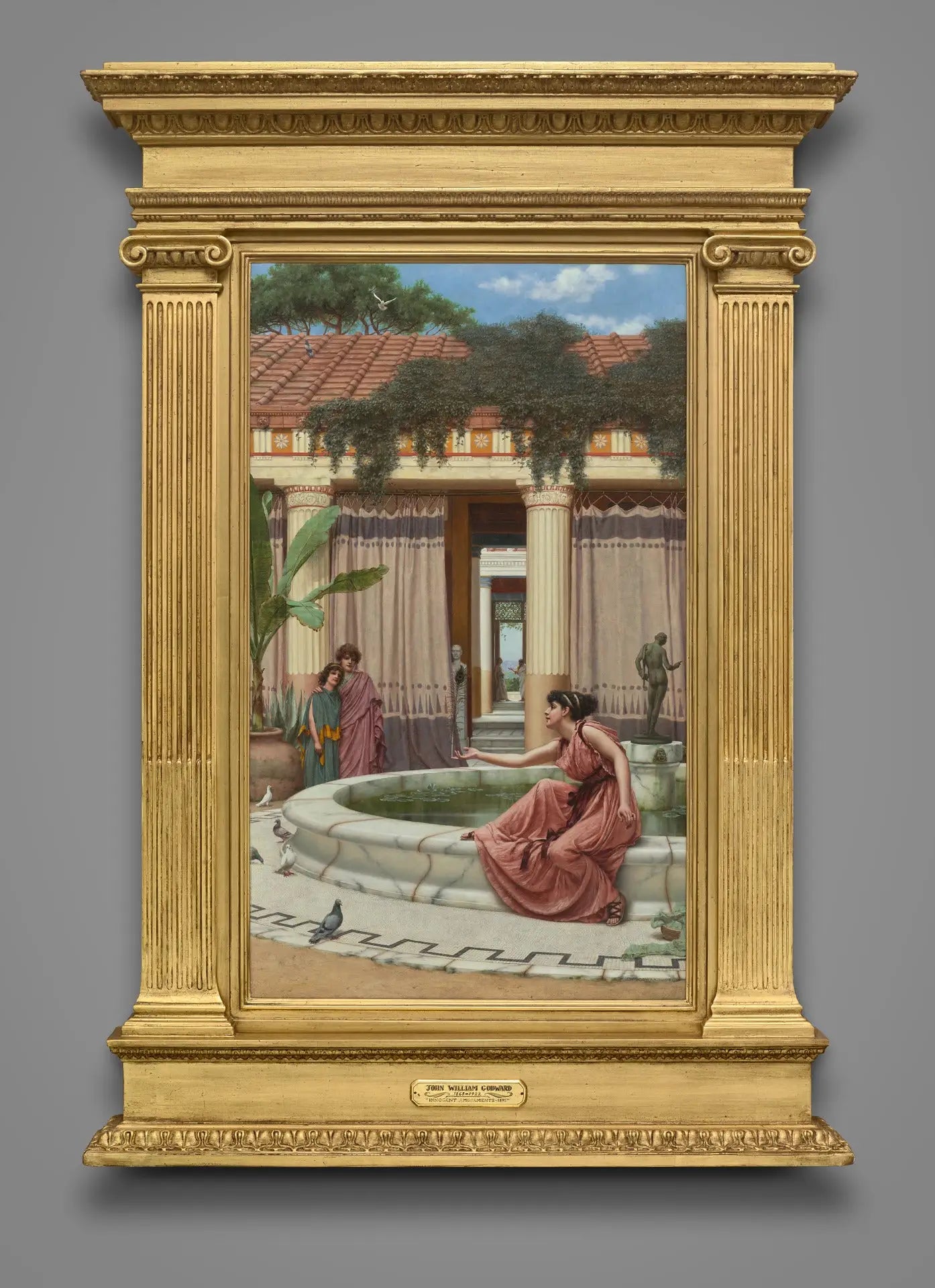 Amusement innocent - John William Godward - Alpha Reproduction