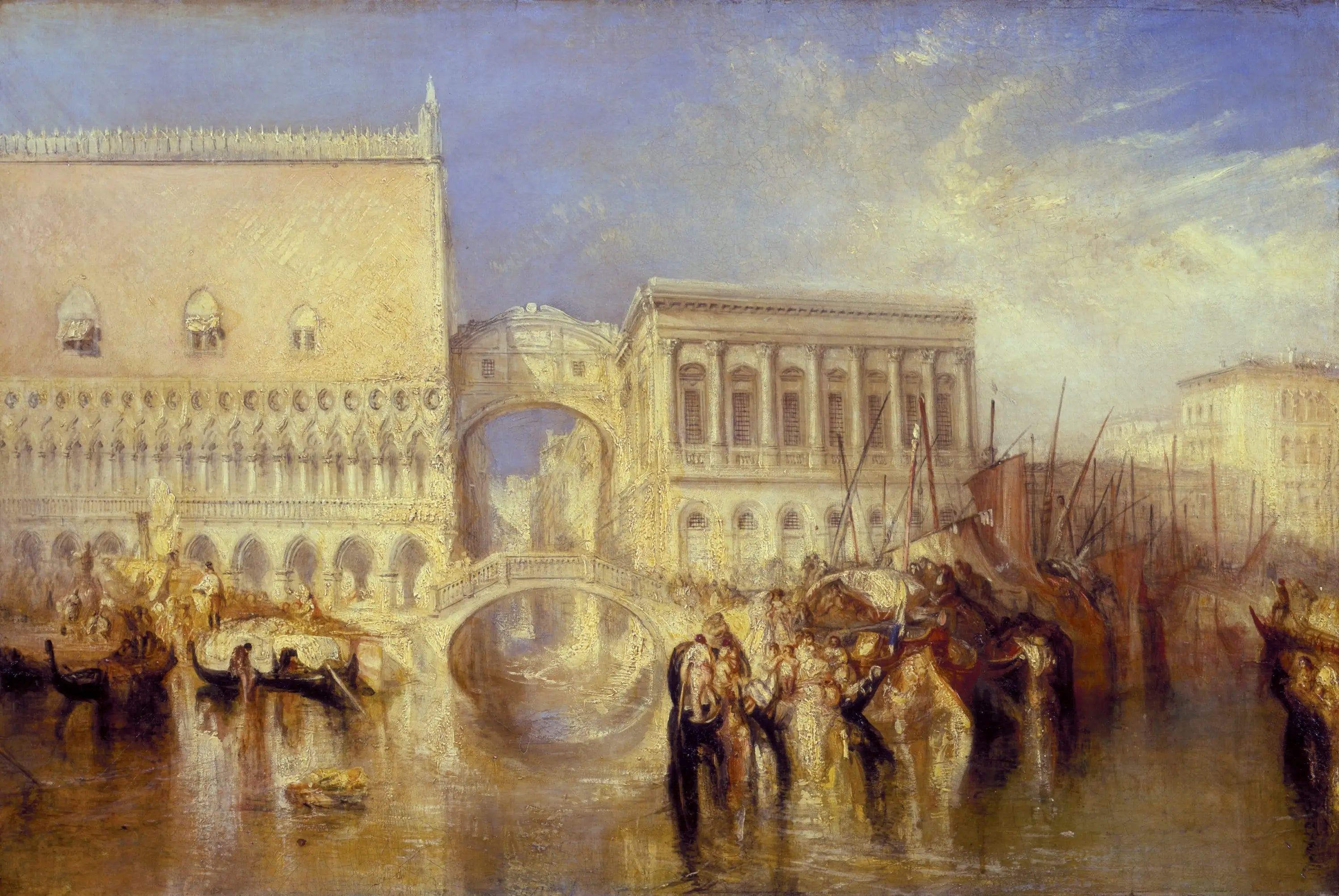 Reproduction du tableau « Venise, Pont des soupirs - J. M. W. Turner » par Alpha Reproduction en peinture à l’huile