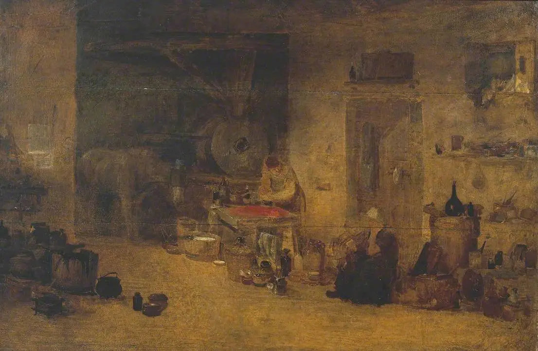 Reproduction du tableau « An Artists’ Colourman’s Workshop - J. M. W. Turner » par Alpha Reproduction en peinture à l’huile