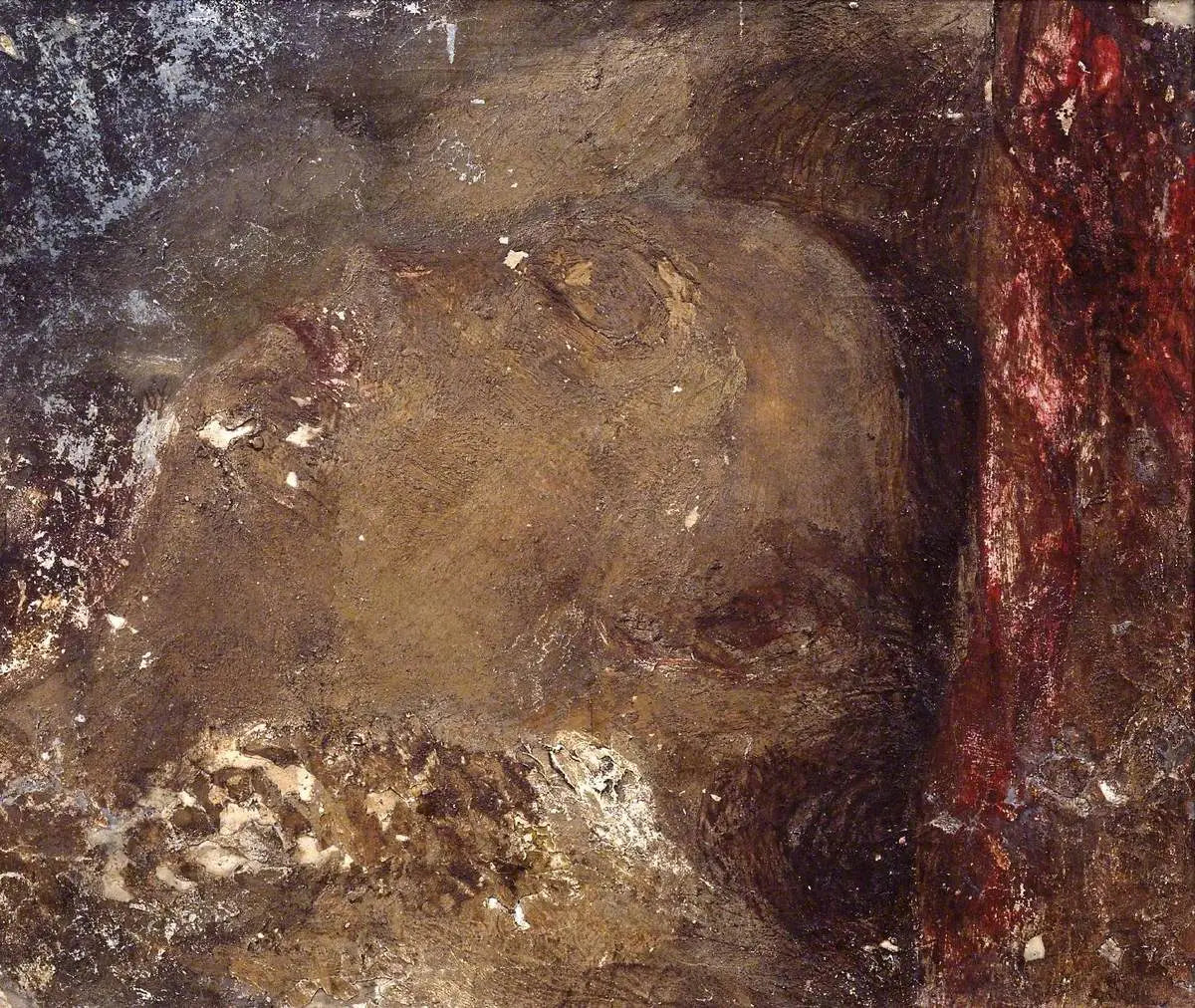Reproduction du tableau « Head of a Person Asleep - J. M. W. Turner » par Alpha Reproduction en peinture à l’huile