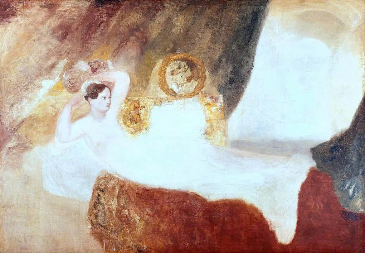 Reproduction du tableau « Reclining Venus - J. M. W. Turner » par Alpha Reproduction en peinture à l’huile