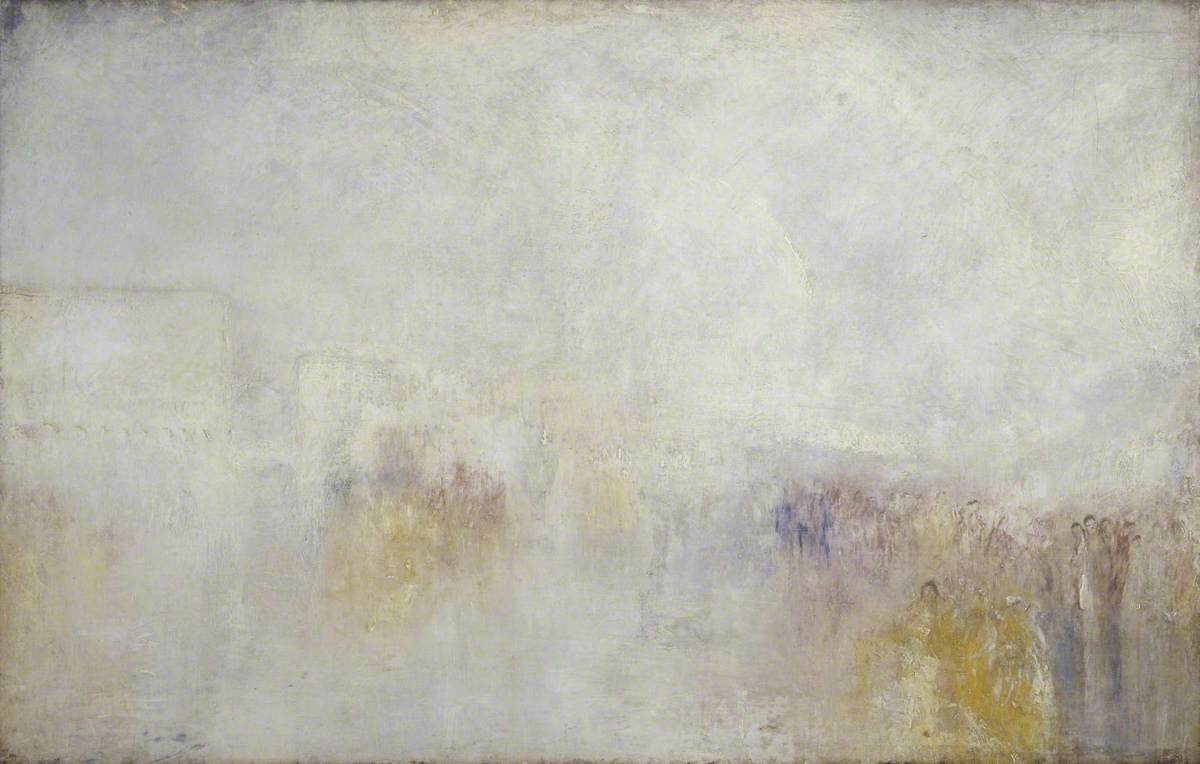 Reproduction du tableau « Riva degli Schiavone, Venice: Water Fête - J. M. W. Turner » par Alpha Reproduction en peinture à l’huile