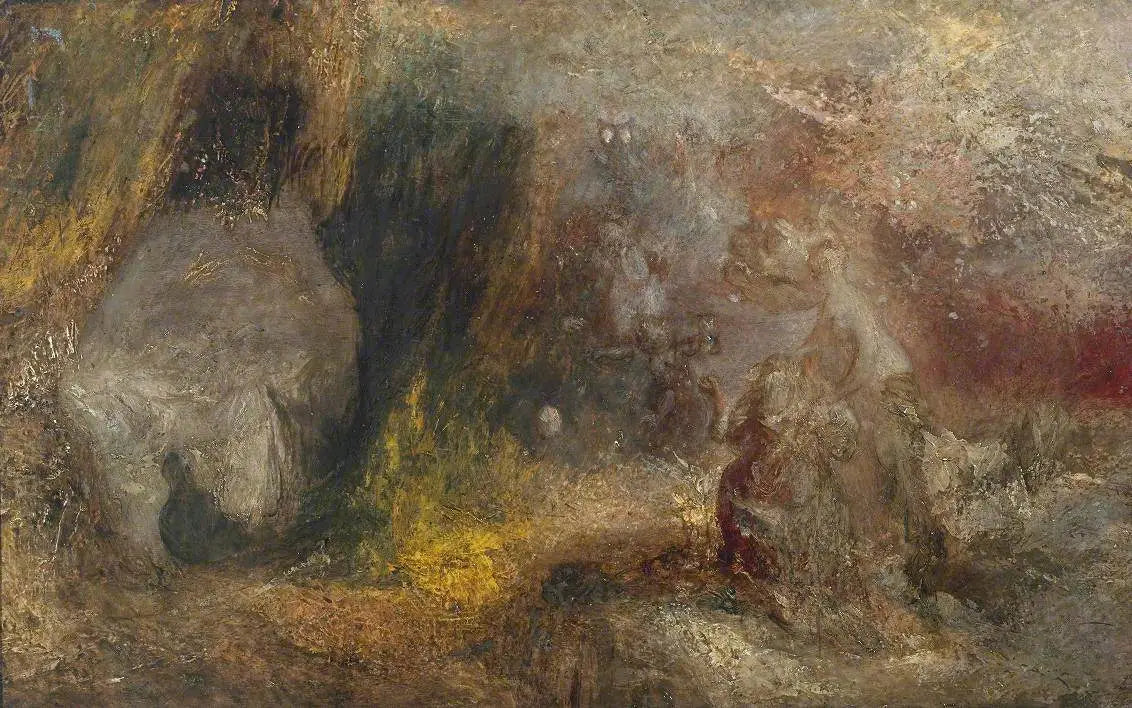 Reproduction du tableau « The Cave of Despair - J. M. W. Turner » par Alpha Reproduction en peinture à l’huile