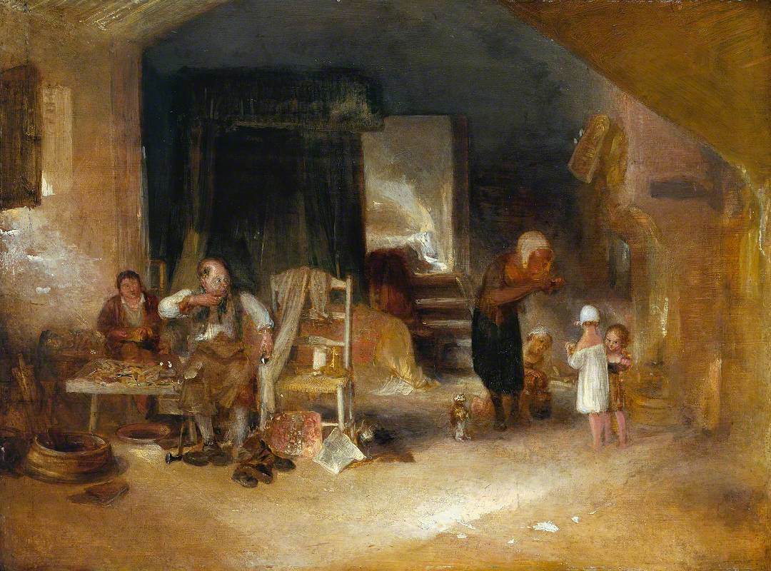 Reproduction du tableau « The Cobbler’s Home - J. M. W. Turner » par Alpha Reproduction en peinture à l’huile