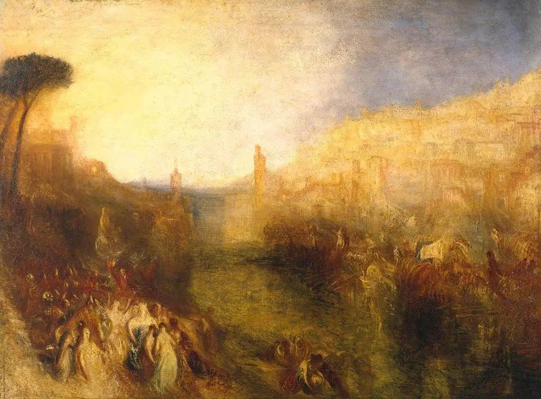 Reproduction du tableau « The Departure of the Fleet - J. M. W. Turner » par Alpha Reproduction en peinture à l’huile