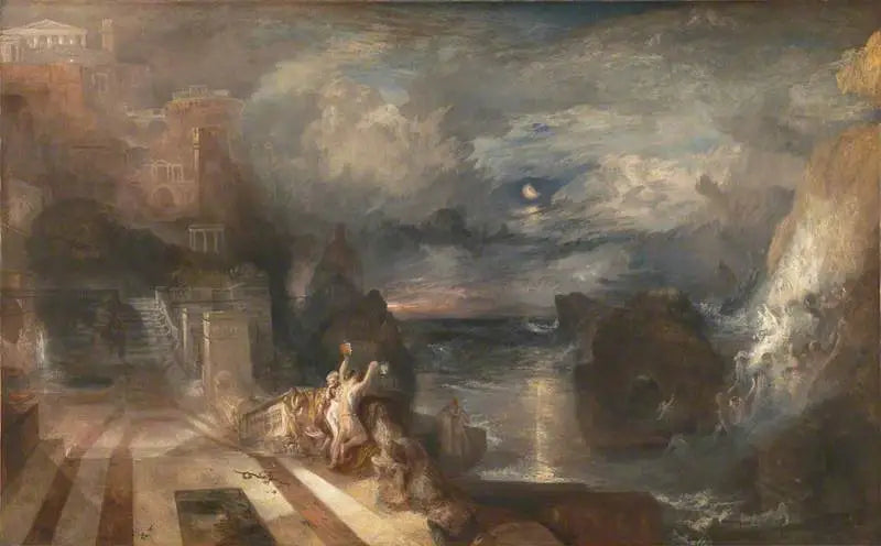 Reproduction du tableau « The Parting of Hero and Leander - J. M. W. Turner » par Alpha Reproduction en peinture à l’huile