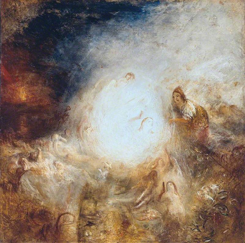 Reproduction du tableau « Undine Giving the Ring to Massaniello, Fisherman of Naples - J. M. W. Turner » par Alpha Reproduction en peinture à l’huile