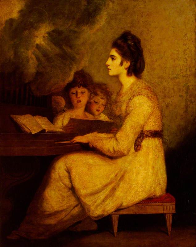 Elizabeth Linley (1754–1792), Mme Richard Brinsley Sheridan dans le rôle de Sainte Cécile - Joshua Reynolds
