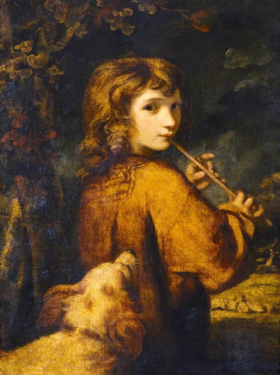 Garçon berger flûtiste - Joshua Reynolds - Alpha Reproduction