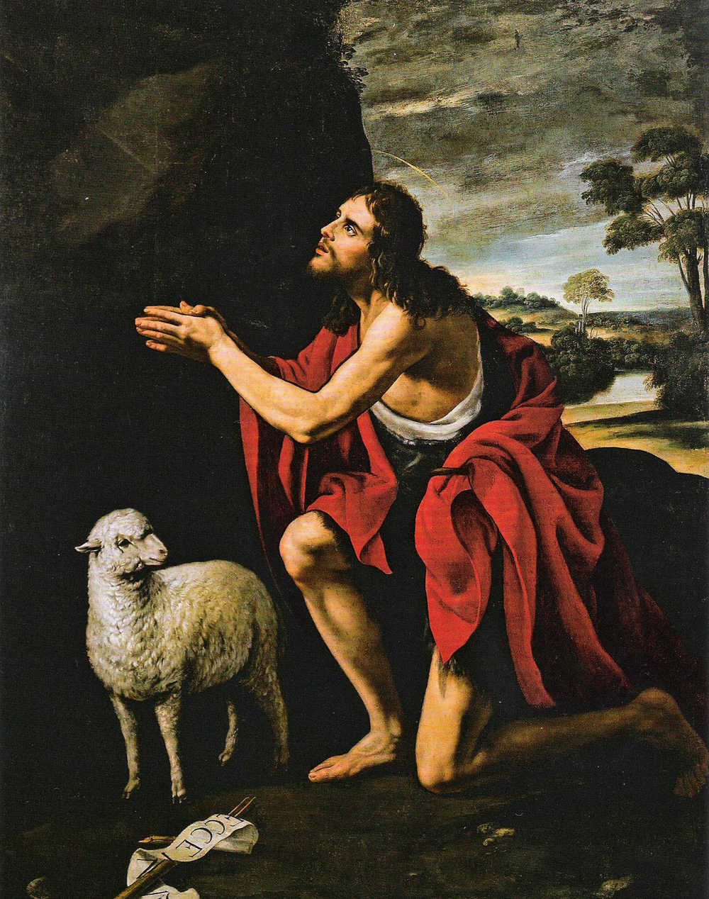 Jean-Baptiste en prière - Juan van der Hamen
