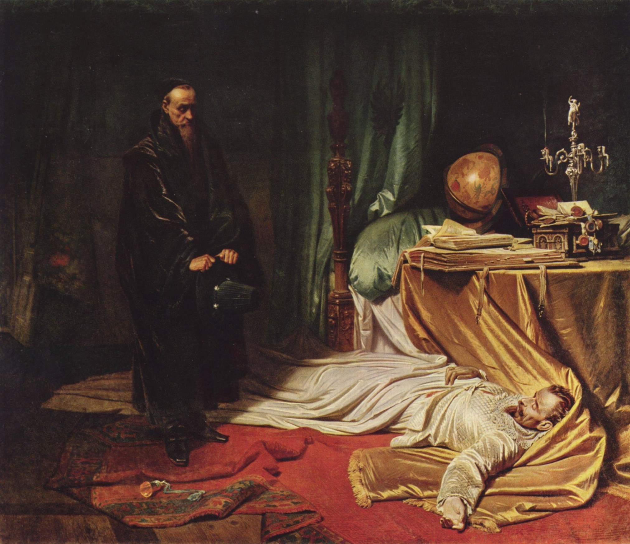 Seni devant le corps de Wallenstein - Karl von Piloty
