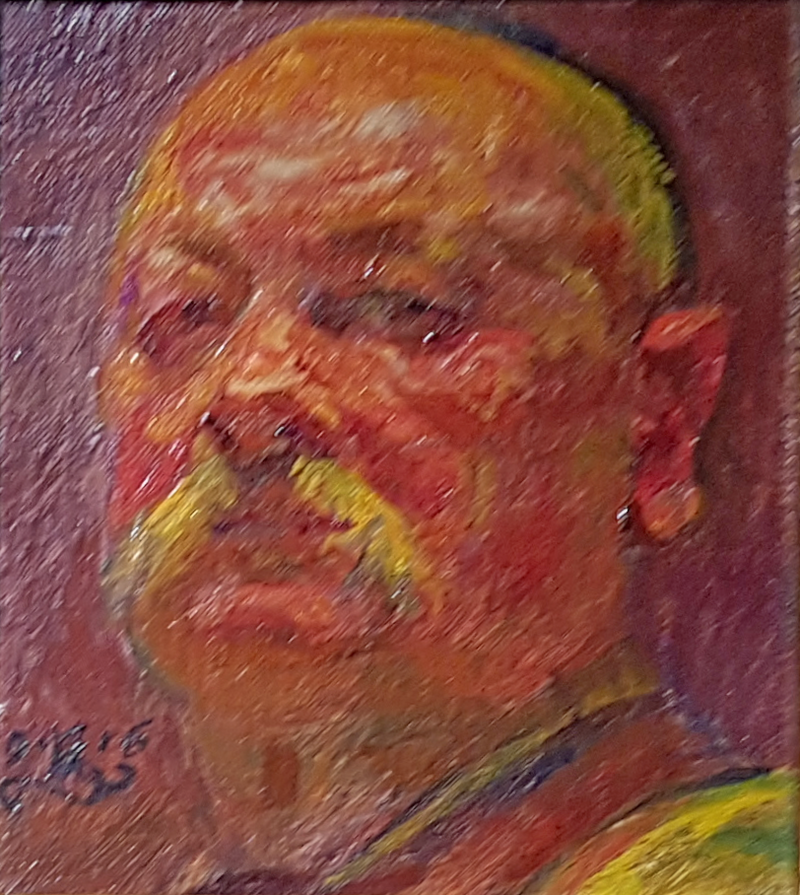 Autoportrait de 1916 - Kristian Zahrtmann