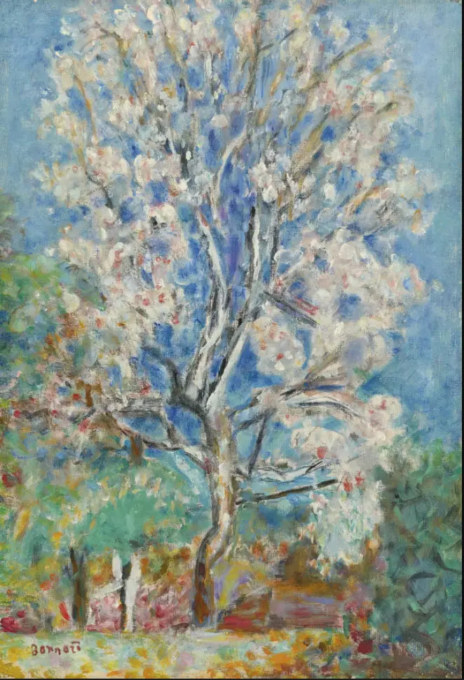 Reproduction du tableau « L'Amandier en fleurs - Pierre Bonnard » par Alpha Reproduction en peinture à l’huile