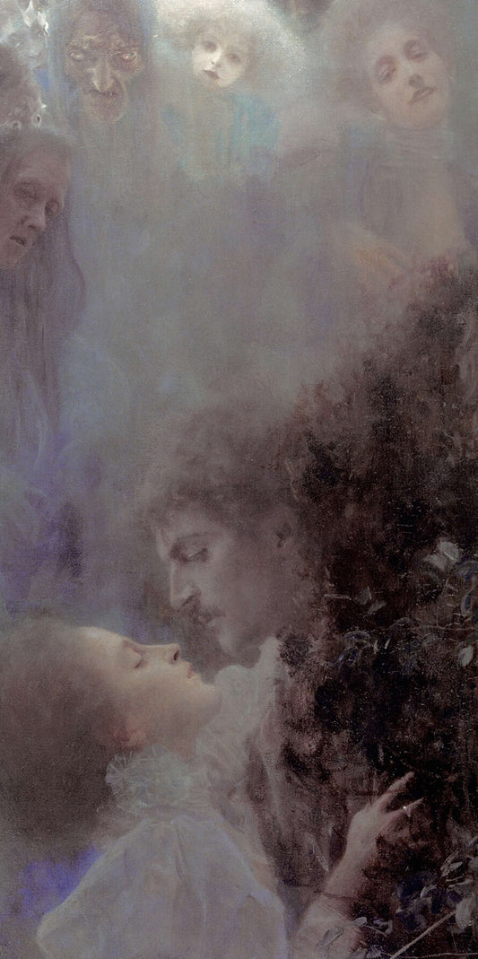 💘 الحب (تفصيل) – غوستاف كليمت (حوالي 1895)