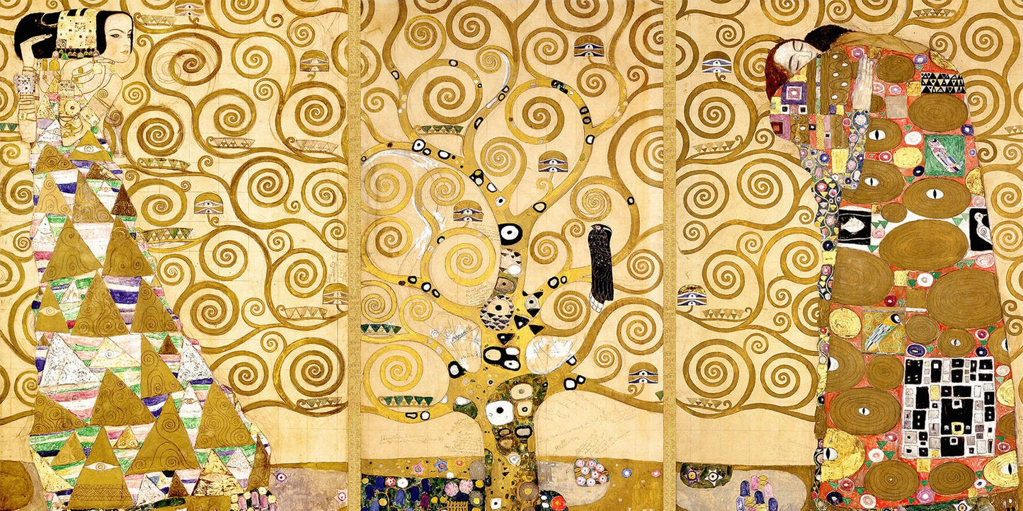 🌳✨ شجرة الحياة – شريط ستوكليت – غوستاف كليمت (1905–1909)