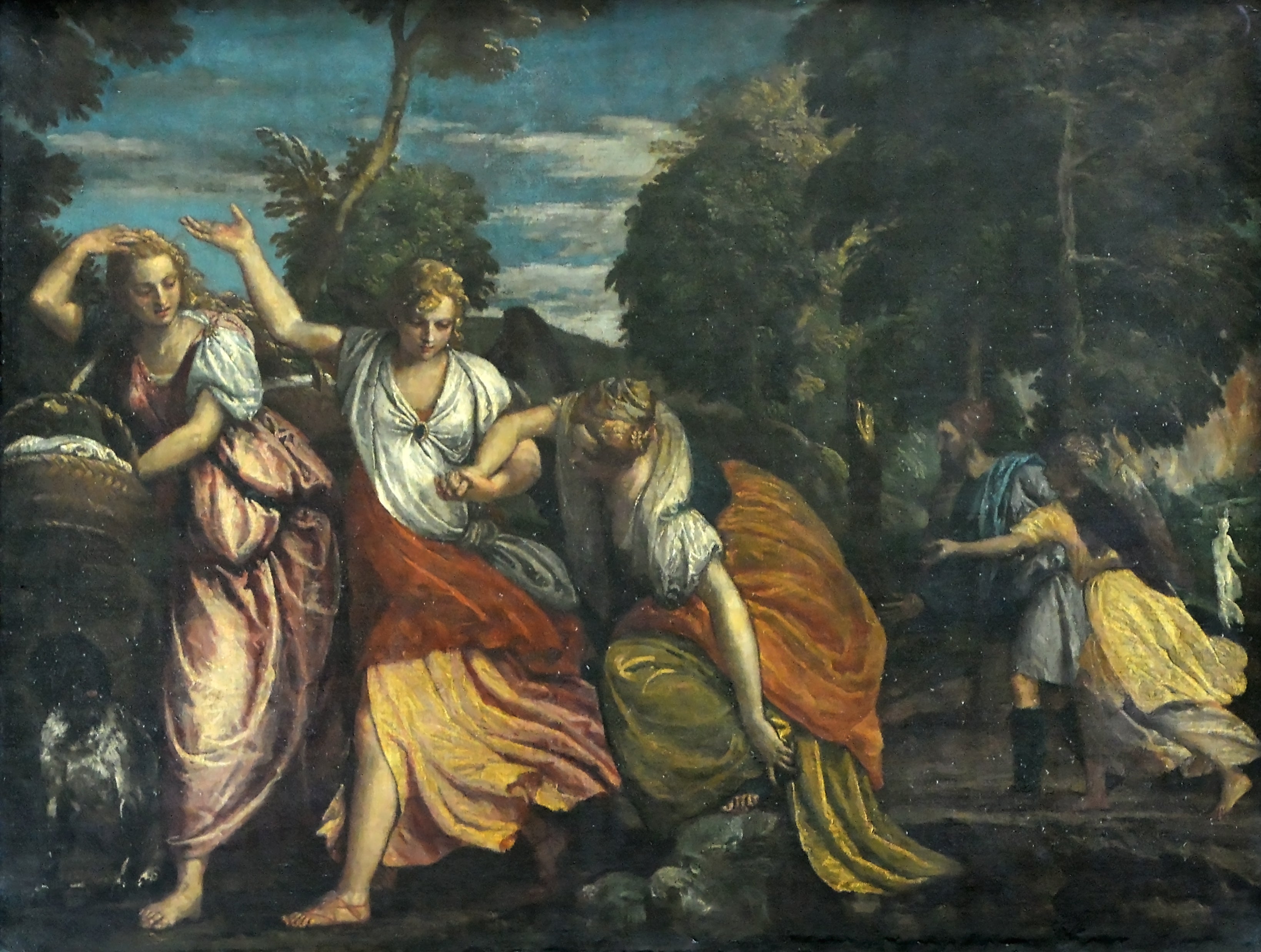 Loth et ses filles fuyant Sodome sous la conduite de deux anges - Paul Véronèse