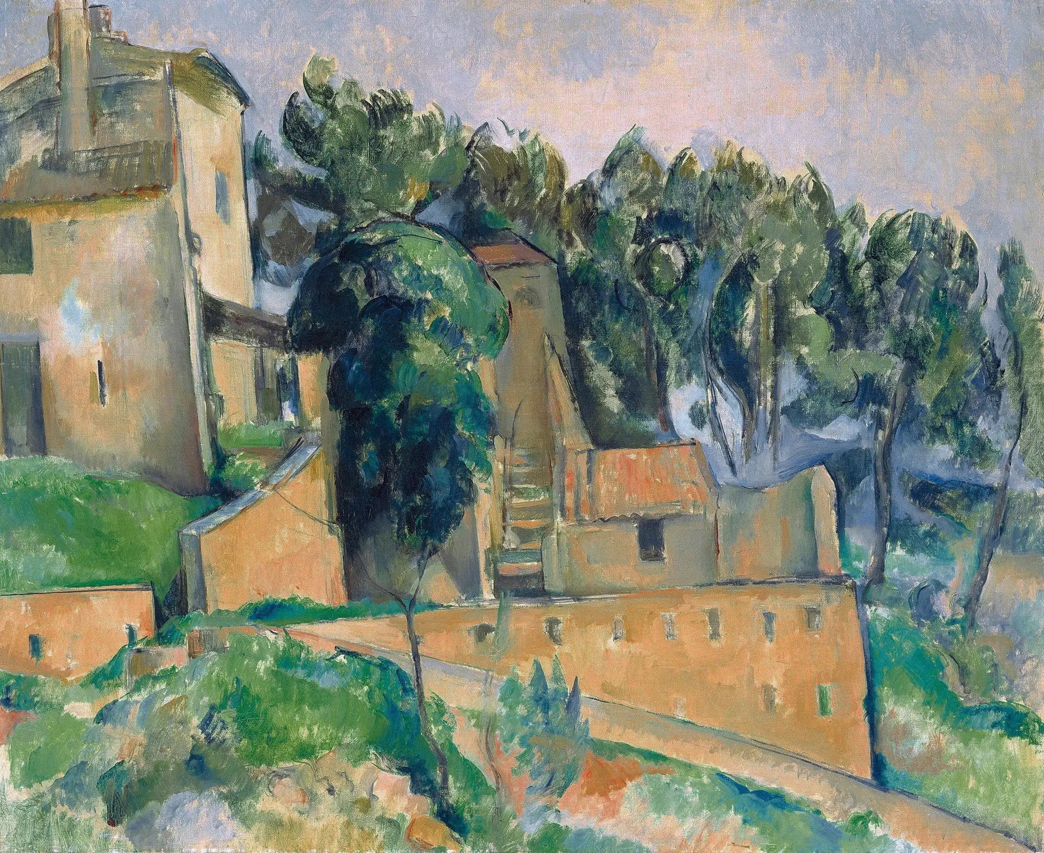 Reproduction du tableau « La Maison de Bellevue - Paul Cézanne » par Alpha Reproduction en peinture à l’huile