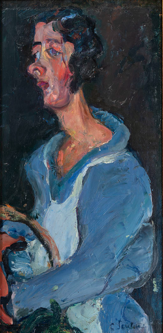 La cocinera (Mujer de azul) - Chaïm Soutine (1935) - Chaim Soutine