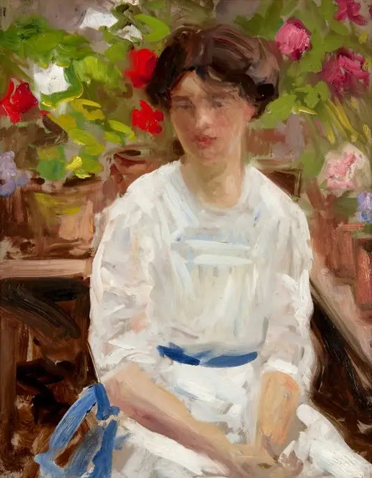 Dame en blanc - Francis Cadell - Alpha Reproduction