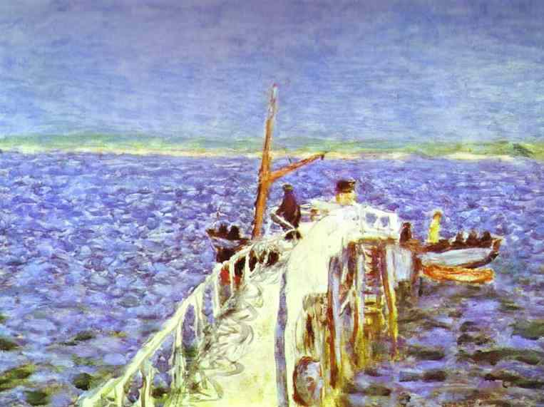 Reproduction du tableau « L'embarcadère - Pierre Bonnard » par Alpha Reproduction en peinture à l’huile