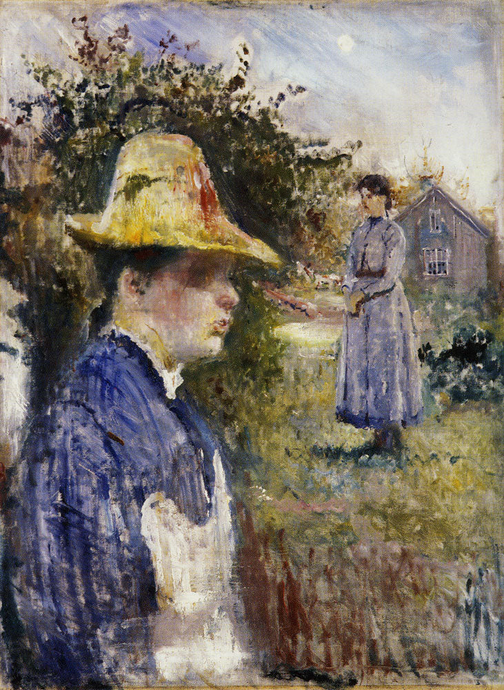 Reproduction du tableau « Laura et Inger au soleil d'été - Edvard Munch » par Alpha Reproduction en peinture à l’huile