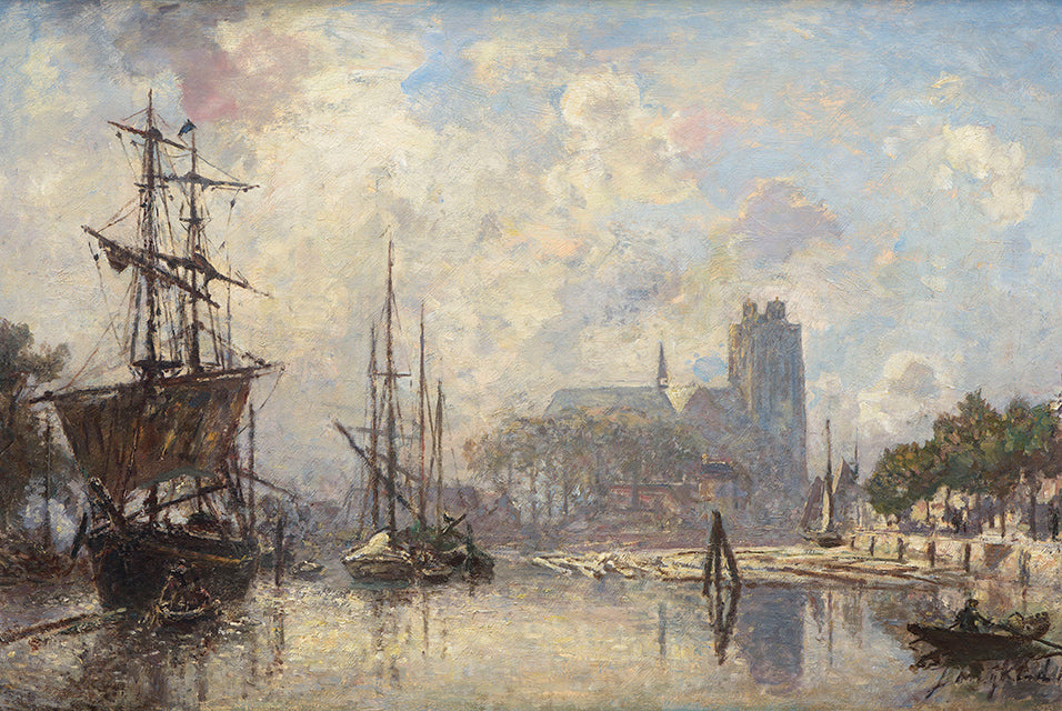 Le Port de Dordrecht - Johan Barthold Jongkind