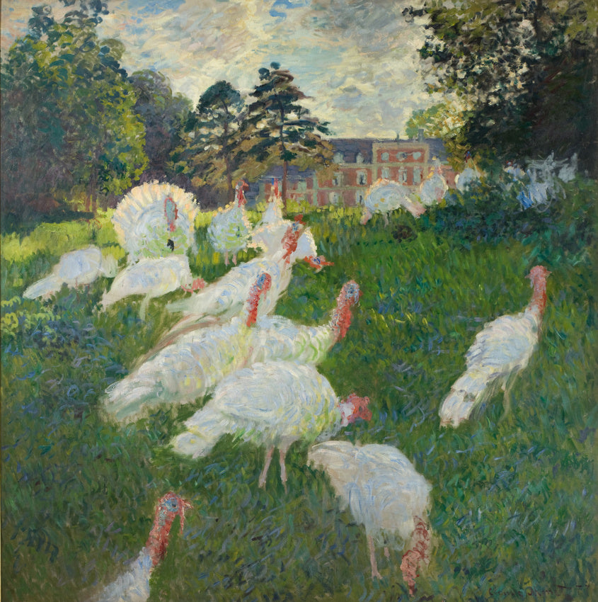 🎨 الديوك الرومية – كلود مونيه (1877)
