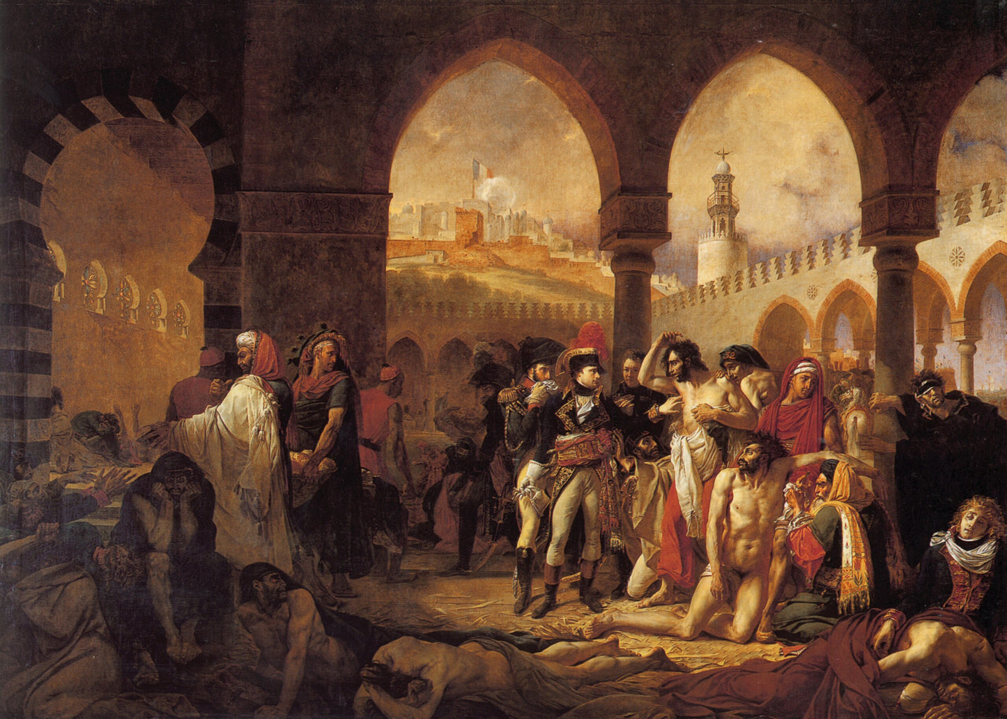 الطاعونيون في يافا – أنطوان-جان غرو (1804)