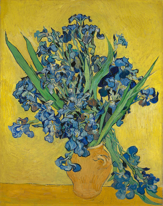Les Iris jaunes (Vase aux iris) - Van Gogh