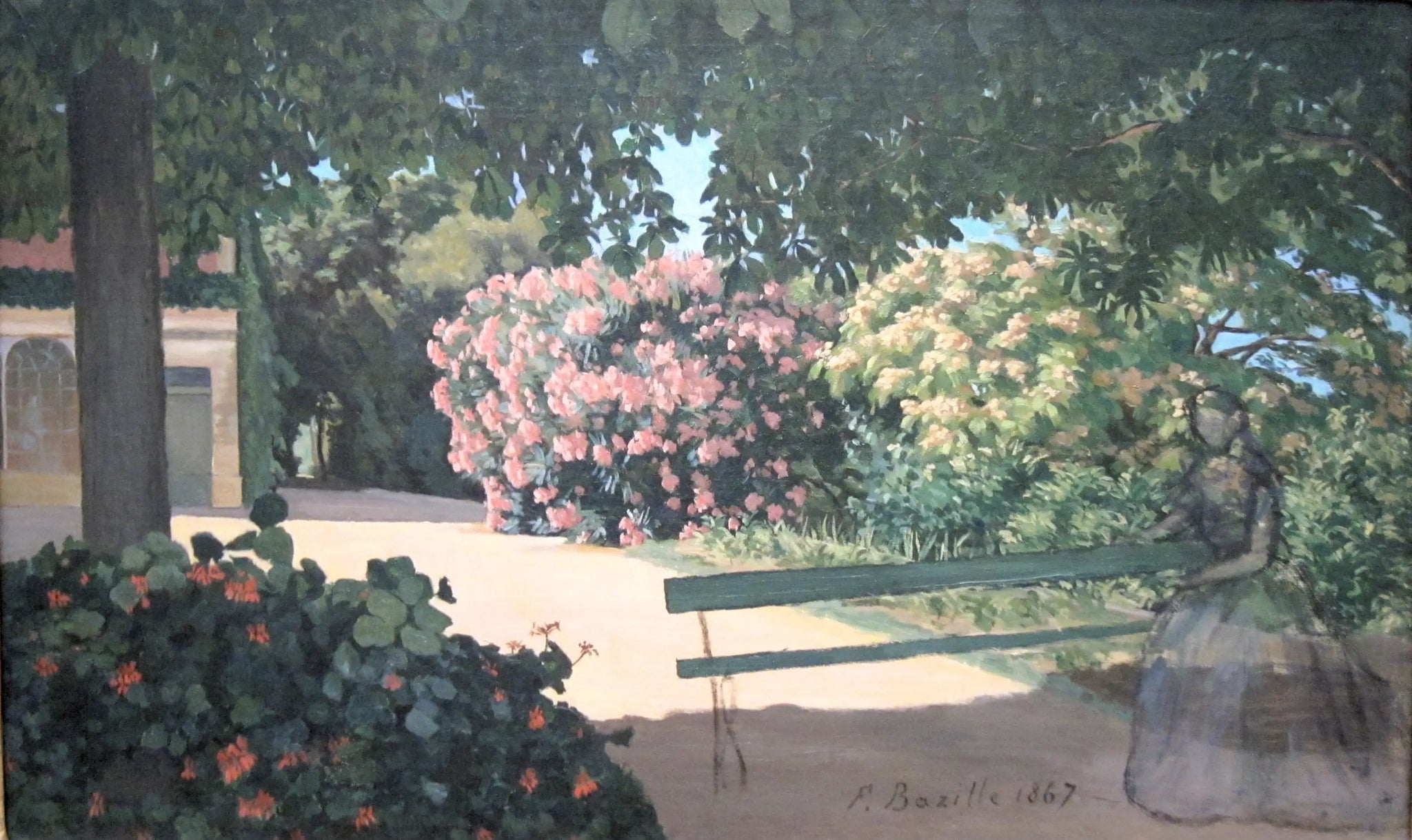 La Terrasse à Méric - Frédéric Bazille image 1 reproduction artisanale de tableau