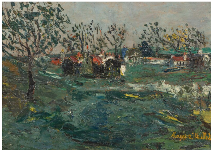 Les usines à Montmagny (Val d'Oise) (1908) - Maurice Utrillo