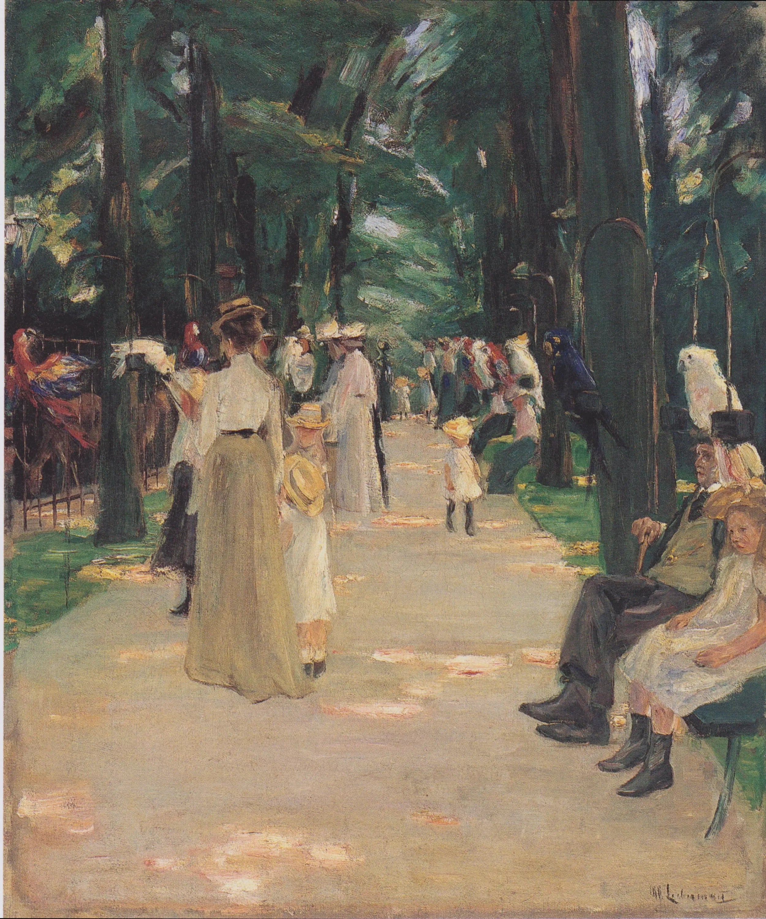 L’allée des perroquets - Max Liebermann - Alpha Reproduction