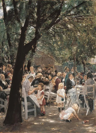 Biergarten à Munich - Max Liebermann - Alpha Reproduction