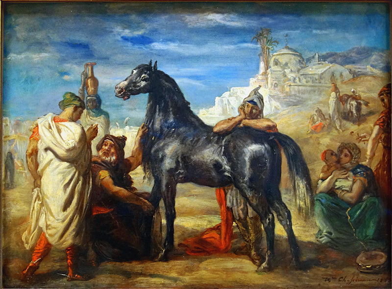 تاجر عربي يعرض فرسًا - ثيودور شاسريو