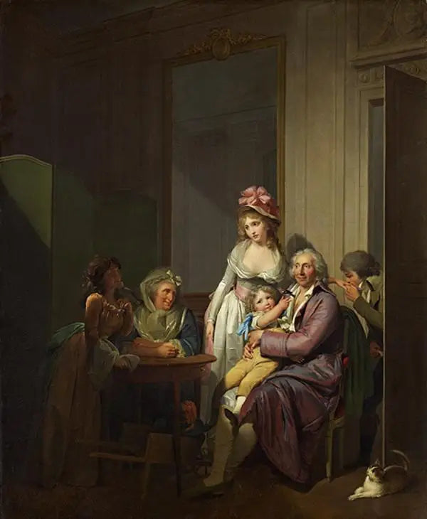 Famille dans un intérieur - Louis-Léopold Boilly - Alpha Reproduction