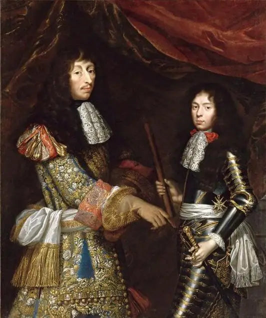Louis II de Bourbon Condé et son fils Henri-Jules duc d’Enghien - Pierre Mignard - Alpha Reproduction