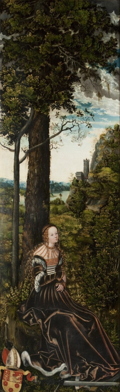 Sainte Catherine - Lucas Cranach the Elder