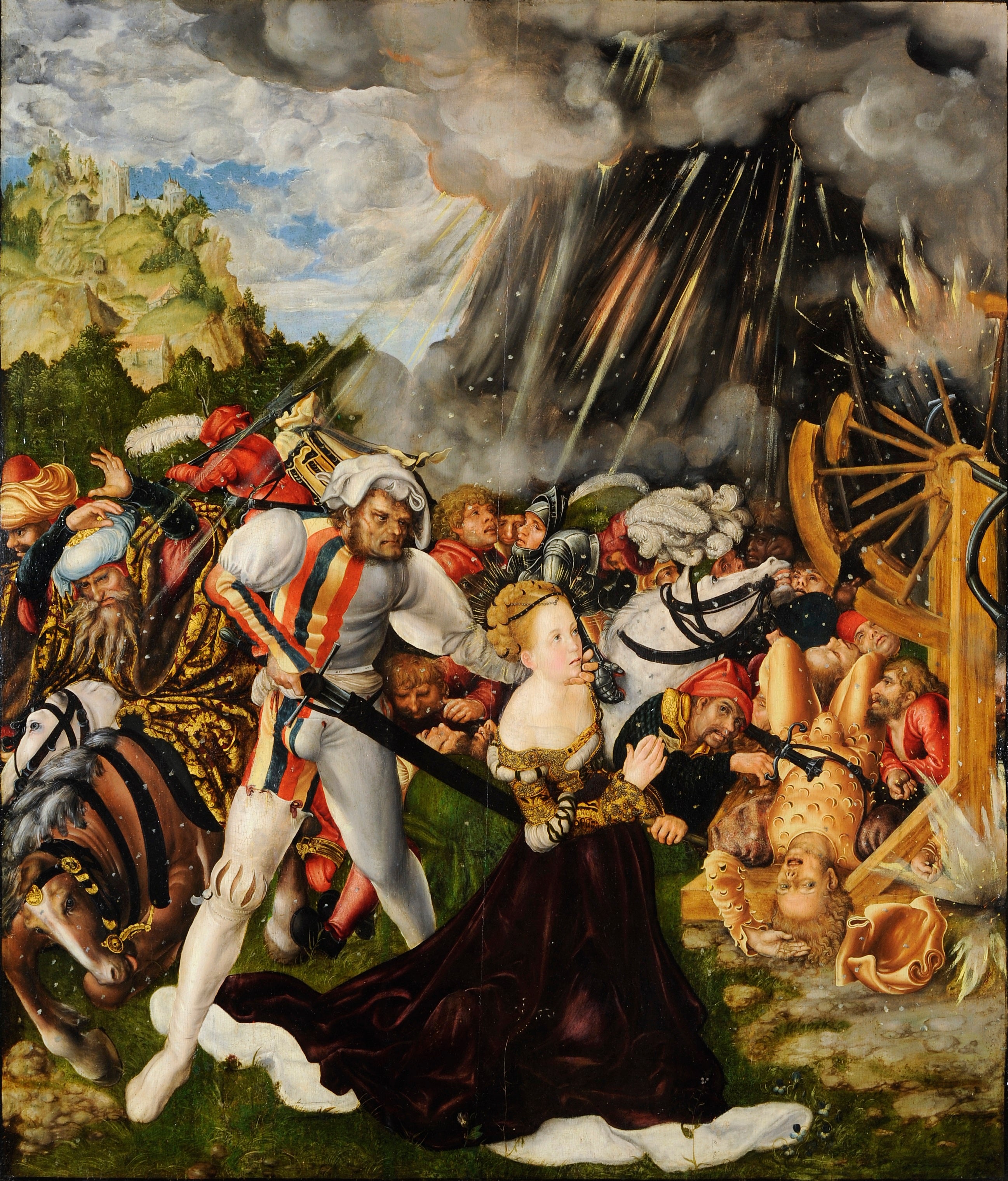 Le martyre de sainte Catherine - Lucas Cranach the Elder