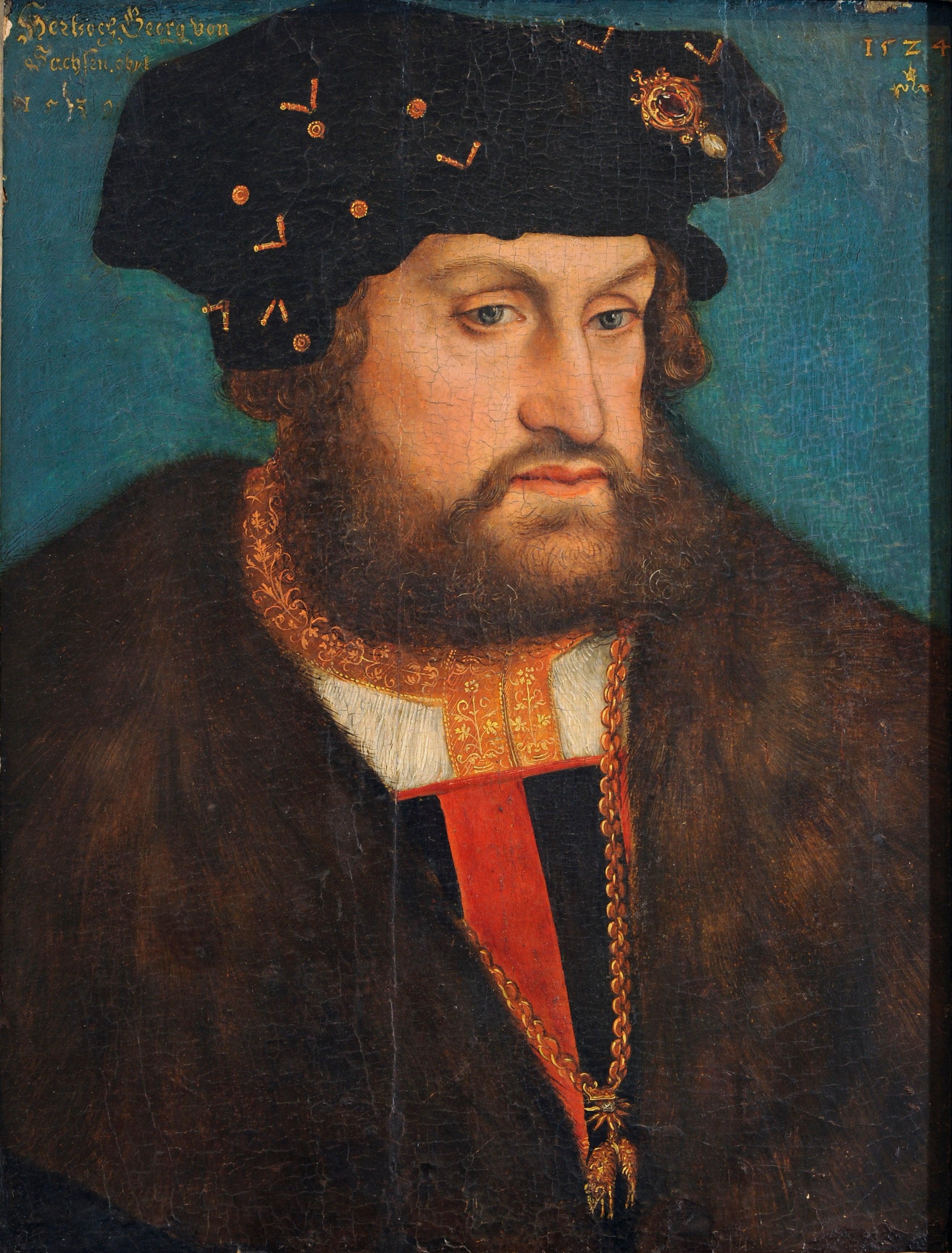 Portrait de Herzog Georg c. Sachsen - Lucas Cranach the Elder