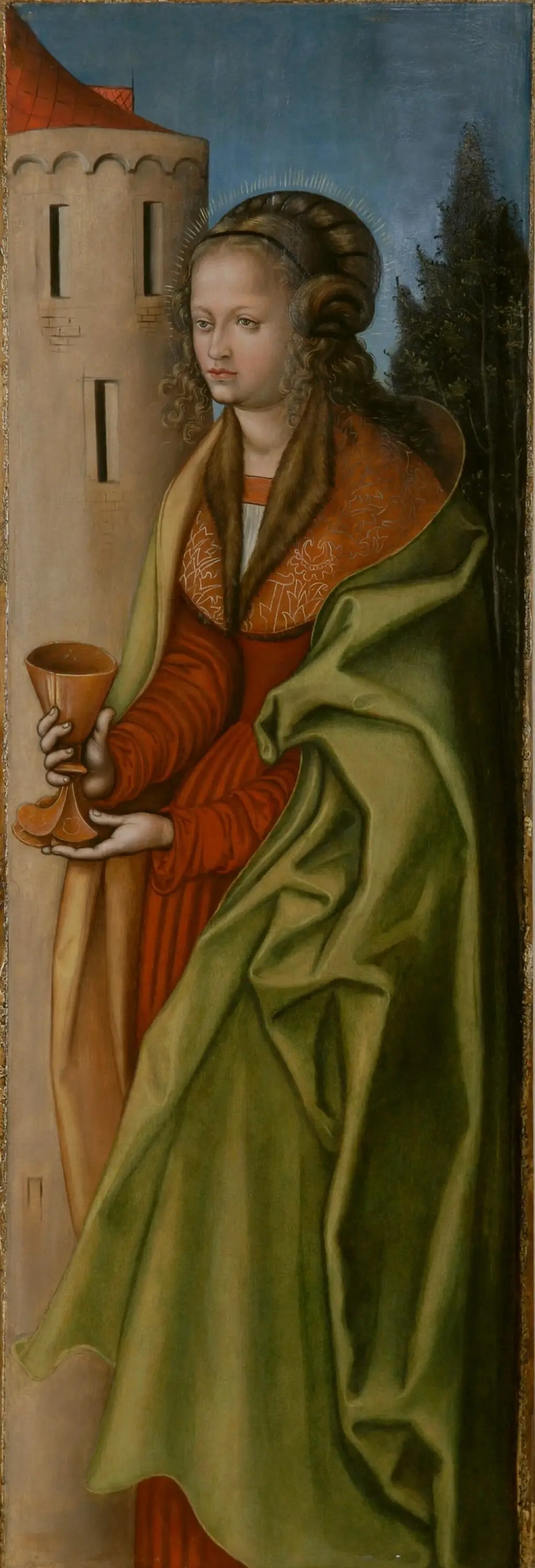 Sainte Barbe - Lucas Cranach the Elder - Alpha Reproduction