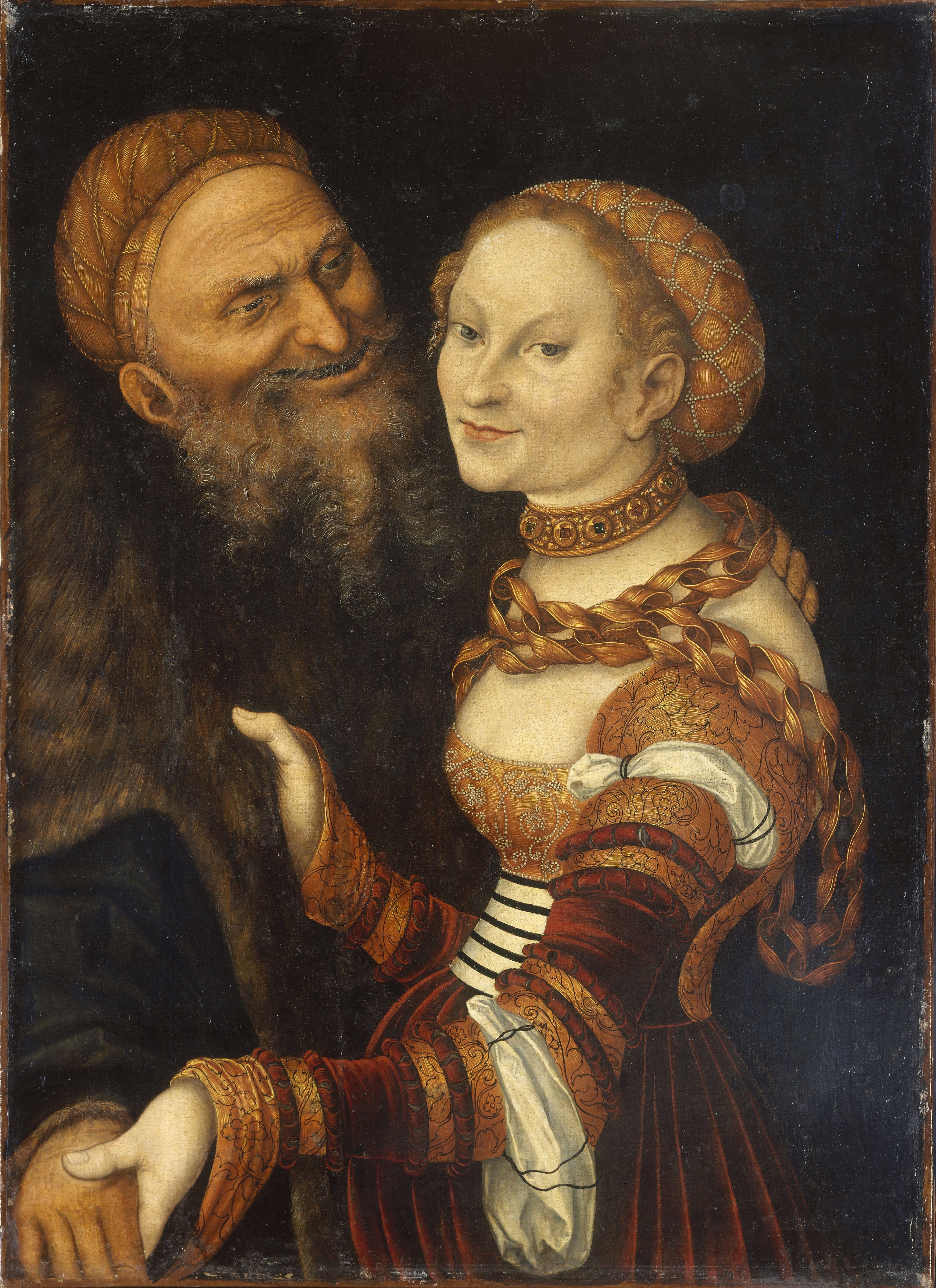 Courtisane et Vieillard - Lucas Cranach the Elder