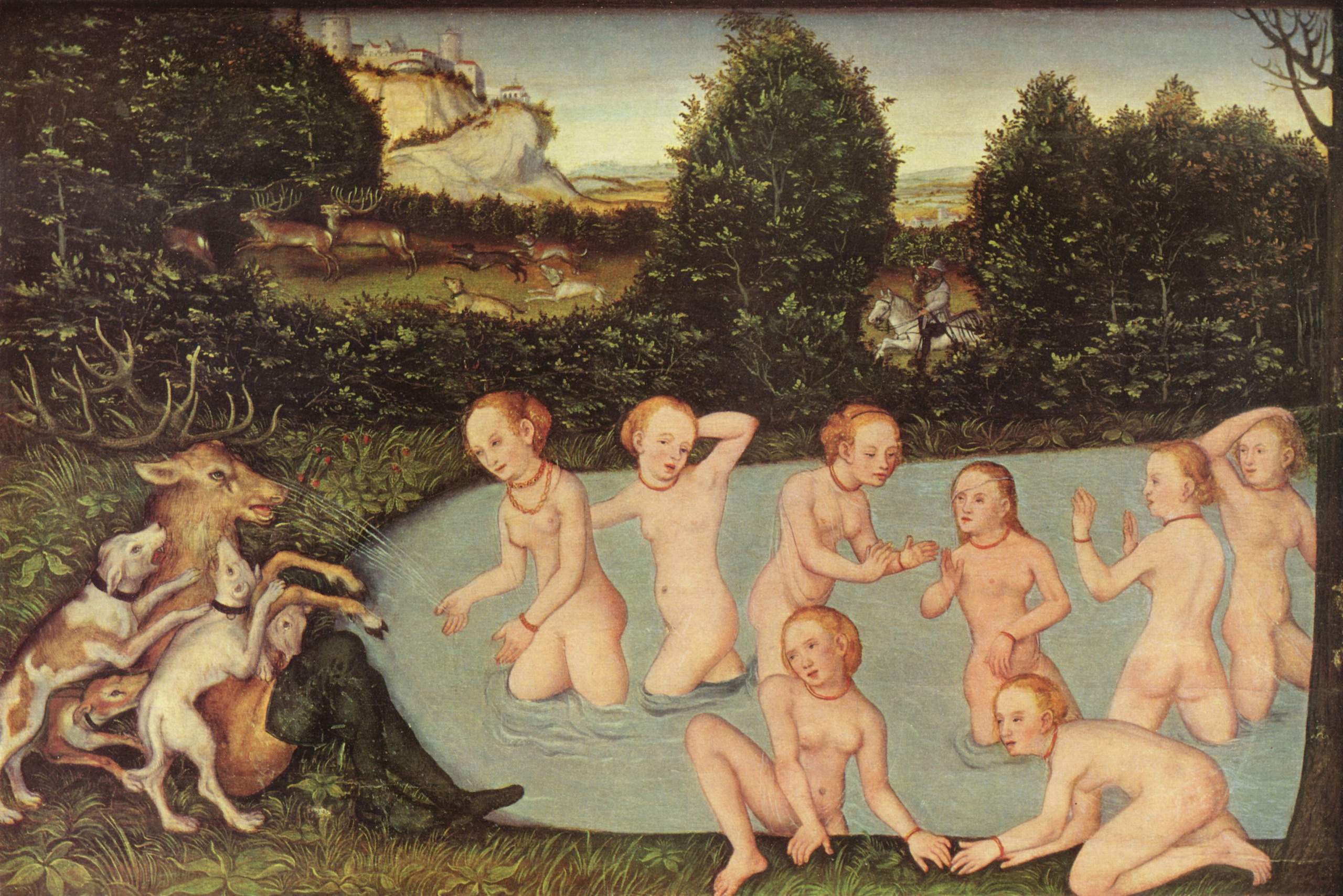 Diane et Actéon - Lucas Cranach the Elder